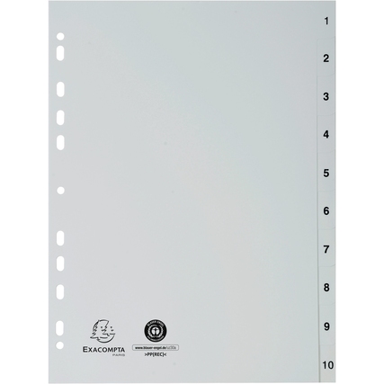 Exacompta Zahlenregister Forever® DIN A4 1-10 Produktbild pa_produktabbildung_1 XL