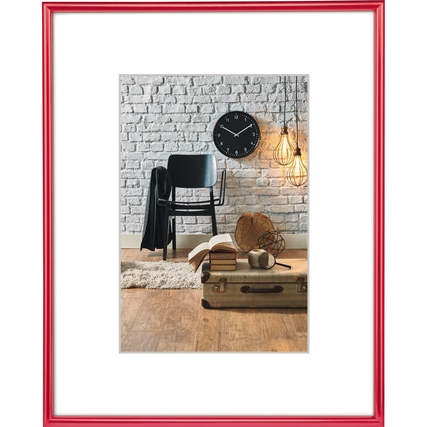 Hama Bilderrahmen Sevilla 30 x 40 cm (B x H) 20 x 28 cm (B x H) Reflexglas Kunststoff rot