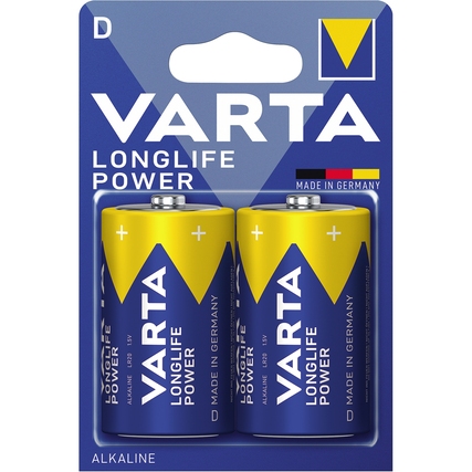 Varta Batterie Longlife Power D/Mono 16.500 mAh 2 St./Pack. Produktbild pa_produktabbildung_1 XL