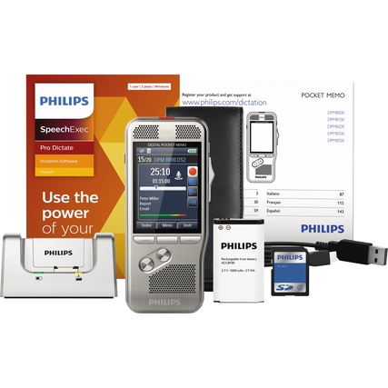 Philips Diktiergerät Digital Pocket Memo DPM 8000 Produktbild pa_produktabbildung_1 XL
