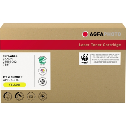 AgfaPhoto Toner Kompatibel mit Canon 718Y gelb Produktbild pa_produktabbildung_1 XL
