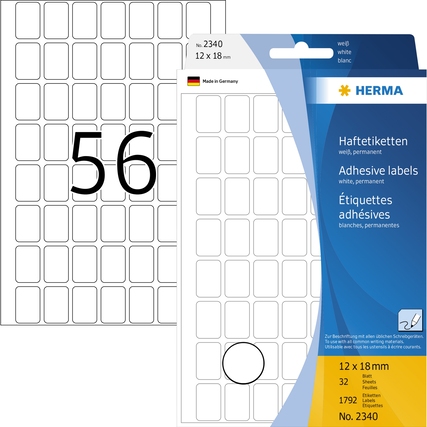 HERMA Universaletikett 12 x 18 mm (B x H) Produktbild pa_produktabbildung_1 XL