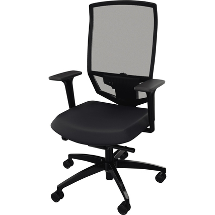 Bürodrehstuhl @Just evo mesh 40-52cm Synchronmechanik Rolle hart gebremst (für Teppichboden) Polyamid