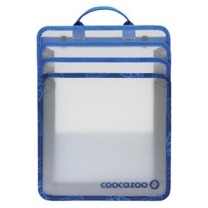 COOCAZOO Heftbox CheckBag 25,5 x 33 x 15 cm (B x H x T) DIN A4 Kunststoff blue