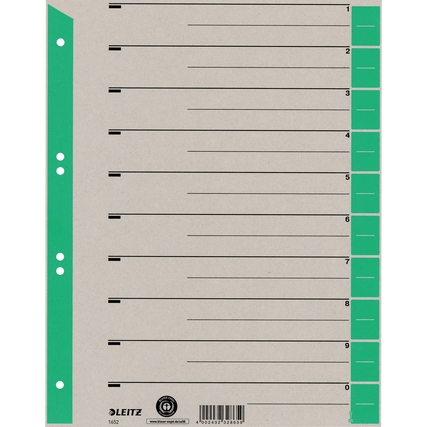 Leitz Trennblatt grün Produktbild pa_produktabbildung_1 XL