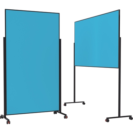 magnetoplan® Moderationstafel Design VarioPin schwarz, pulverbeschichtet türkis Produktbild pa_produktabbildung_1 XL