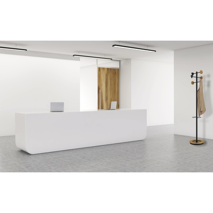 UNILUX Garderobenständer BORA BAMBOO schwarz/bambus Produktbild pa_ohnedeko_1 XL