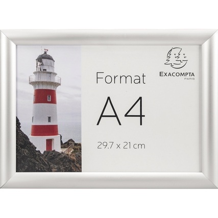Bilderwechselrahmen im DIN A4 Format mit vorderer Öffnung, zum horizontalen und vertikalen Einsatz.