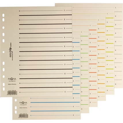 PAGNA Trennblatt Easy Rip 10 St./Pack. farbig sortiert Produktbild pa_produktabbildung_1 XL