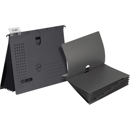 ELBA Organisationshefter chic ULTIMATE® DIN A4 5 Unterteilungen Karton anthrazit