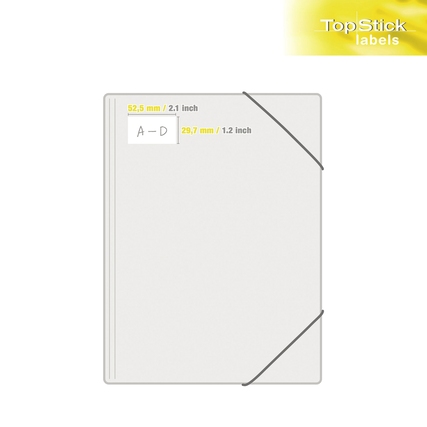 Universaletikett TopStick 52,5 x 29,7 mm (B x H) Produktbild pa_ohnedeko_1 XL