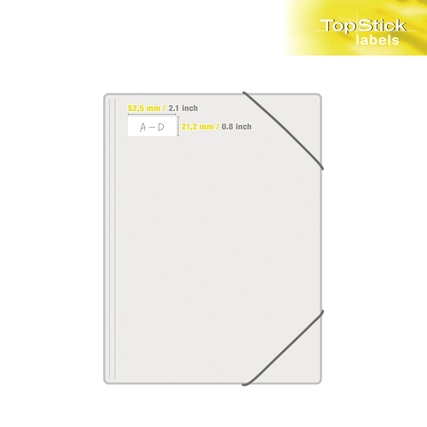 Universaletikett TopStick 52,5 x 21,2 mm (B x H) Produktbild pa_ohnedeko_1 XL
