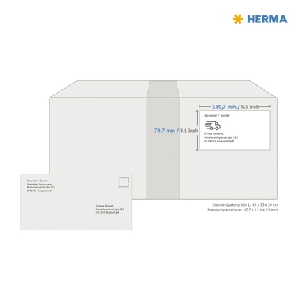HERMA Universaletikett PREMIUM 78,7 x 139,7 mm (B x H) Produktbild pa_ohnedeko_1 XL