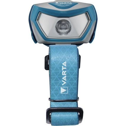Varta Stirnlampe Outdoor Sports H10 Pro mit verstellbarem Kopfband und schwenkbarem Kopf.