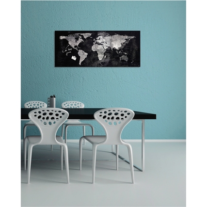 SIGEL Glasboard Artverum 130 x 55 x 1,5 cm (B x H x T) design World-Map Produktbild pa_ohnedeko_3 XL