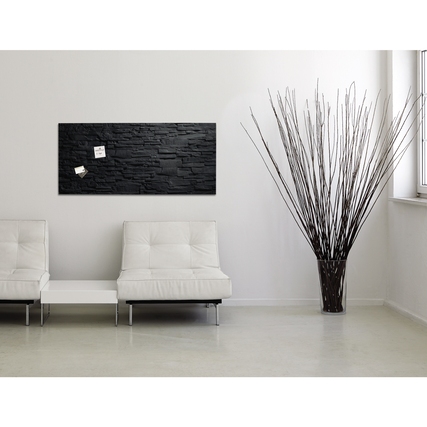 SIGEL Glasboard Artverum 91 x 46 x 1,5 cm (B x H x T) hochglänzend design Schiefer Stone Produktbild pa_ohnedeko_3 XL