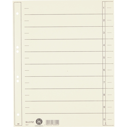Leitz Trennblatt hinterklebt 100 St./Pack. chamois Produktbild pa_produktabbildung_1 XL