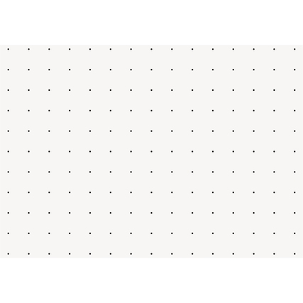 Punktkariertes, weißes Papier im Format DIN A8.