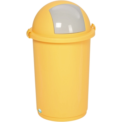 VAR Abfalleimer 50l Kunststoff gelb 1 Sortierfach