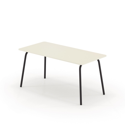 Schreibtisch se:lab work & meet desk 1.600 x 740 x 800 mm (B x H x T) weiß schwarz Produktbild pa_produktabbildung_1 XL