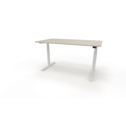 Schreibtisch se:lab e-desk 1.400 x 650-1.280 x 900 mm (B x H x T) lichtgrau weiß Produktbild pa_produktabbildung_2 XL