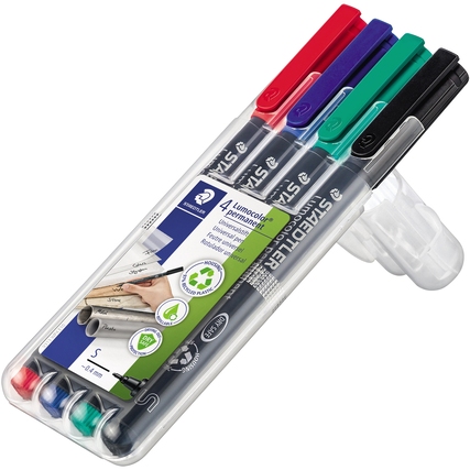 STAEDTLER® Folienstift Lumocolor® permanent 313 4 St./Pack. Produktbild pa_produktabbildung_2 XL