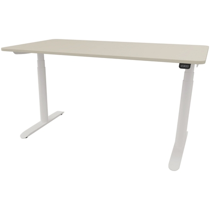Schreibtisch se:lab e-desk 1.400 x 650-1.280 x 900 mm (B x H x T) lichtgrau weiß Produktbild pa_produktabbildung_1 XL