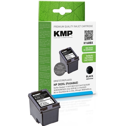 KMP Tintenpatrone Kompatibel mit HP 302XL schwarz Produktbild pa_produktabbildung_1 XL