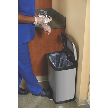Rubbermaid Tretabfalleimer SLIM JIM® STEP-ON 50 l 1 Sortierfach Produktbild pa_ohnedeko_1 XL