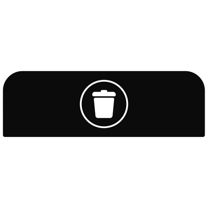 Rubbermaid Hinweisschild 48,9 x 20,36 cm (B x H) Restmüll Produktbild pa_produktabbildung_1 XL