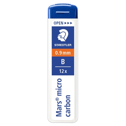 STAEDTLER® Feinmine Mars® micro carbon 250 B 12 St./Pack. 0,9 mm Produktbild pa_produktabbildung_1 XL
