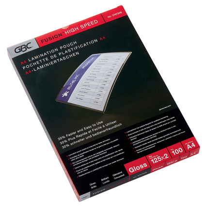 GBC® Laminierfolie HighSpeed&trade;Pouch DIN A4 125 µm Produktbild pa_produktabbildung_1 XL