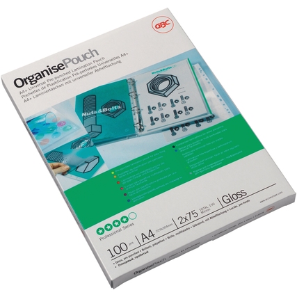 GBC® Laminierfolie Organise&trade;Pouch DIN A4+ 228 x 303 mm (B x H) Produktbild pa_produktabbildung_1 XL