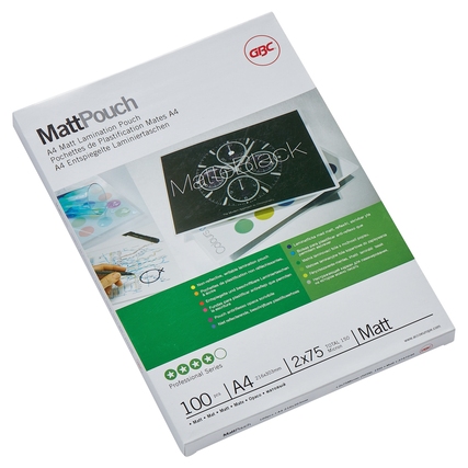 GBC® Laminierfolie Matt&trade;Pouch DIN A4 75 µm Produktbild pa_produktabbildung_1 XL