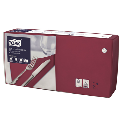 Tork Servietten Lunch bordeauxrot Produktbild pa_produktabbildung_1 XL