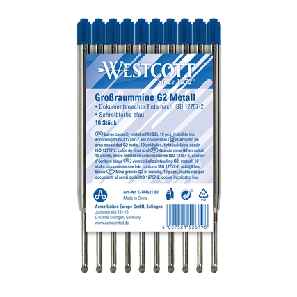 Westcott Großraummine G2 blau Produktbild pa_produktabbildung_2 XL