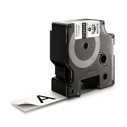 DYMO® Schriftbandkassette IND 24 mm x 3,5 m (B x L) weiß Produktbild pa_produktabbildung_1 XL