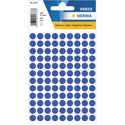 HERMA Markierungspunkt VARIO 8 mm dunkelblau Produktbild pa_produktabbildung_1 XL