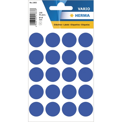 HERMA Markierungspunkt VARIO 19 mm dunkelblau Produktbild pa_produktabbildung_1 XL
