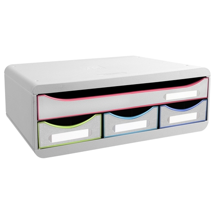 Exacompta Schubladenbox TOOLBOX Mini White Office weiß/mehrfarbig Produktbild pa_produktabbildung_1 XL