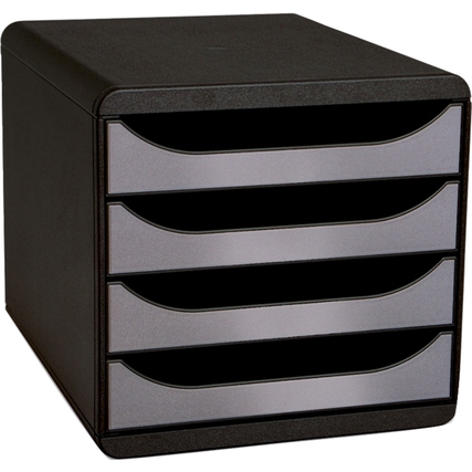 Exacompta Schubladenbox BIG-BOX Metallic silber Produktbild pa_produktabbildung_1 XL