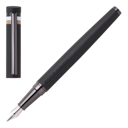 HUGO BOSS Füllfederhalter exklusiv Loop Black Iconic Produktbild pa_produktabbildung_2 XL