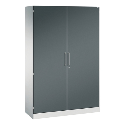 C+P Flügeltürenschrank Asisto 1.200 x 1.980 x 435 mm (B x H x T) lichtgrau anthrazit Produktbild pa_produktabbildung_1 XL