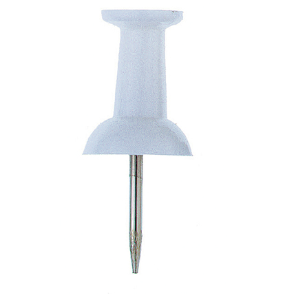 ALCO Pinnwandnadel 9 x 22 mm (Ø x L) Kunststoff weiß 20 St./Pack.