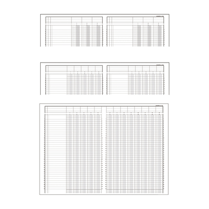 Exacompta Kolonnenbuch 2 Seiten 10 Kolonnen Produktbild pa_produktabbildung_1 XL