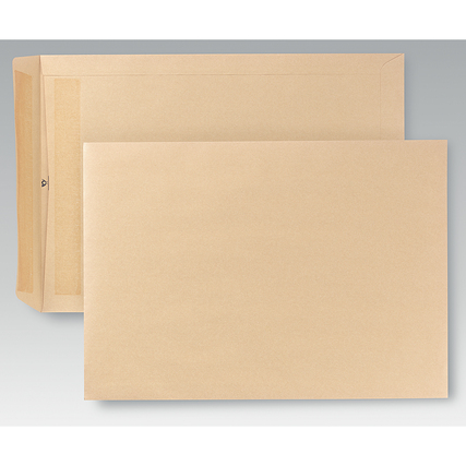 Braune Versandtaschen ohne Fenster im DIN B4 Format, eine Packung mit 250 Stück.