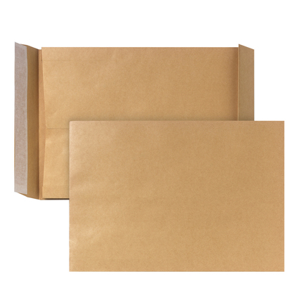 POSTHORN Faltentasche DIN B4 ohne Fenster braun 150 g/m² Produktbild pa_produktabbildung_1 XL