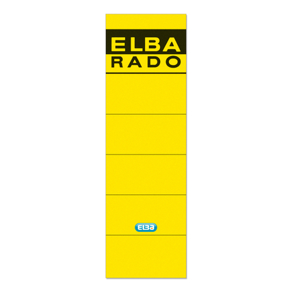 ELBA Ordnerrückenetikett breit/kurz schwarz gelb Produktbild pa_produktabbildung_1 XL