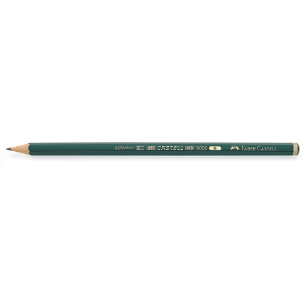 Faber-Castell Bleistift CASTELL® 9000 ohne Radierer B Produktbild pa_produktabbildung_1 XL