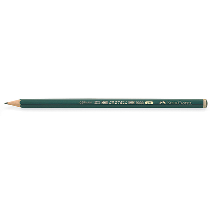 Faber-Castell Bleistift CASTELL® 9000 ohne Radierer 3H Produktbild pa_produktabbildung_1 XL